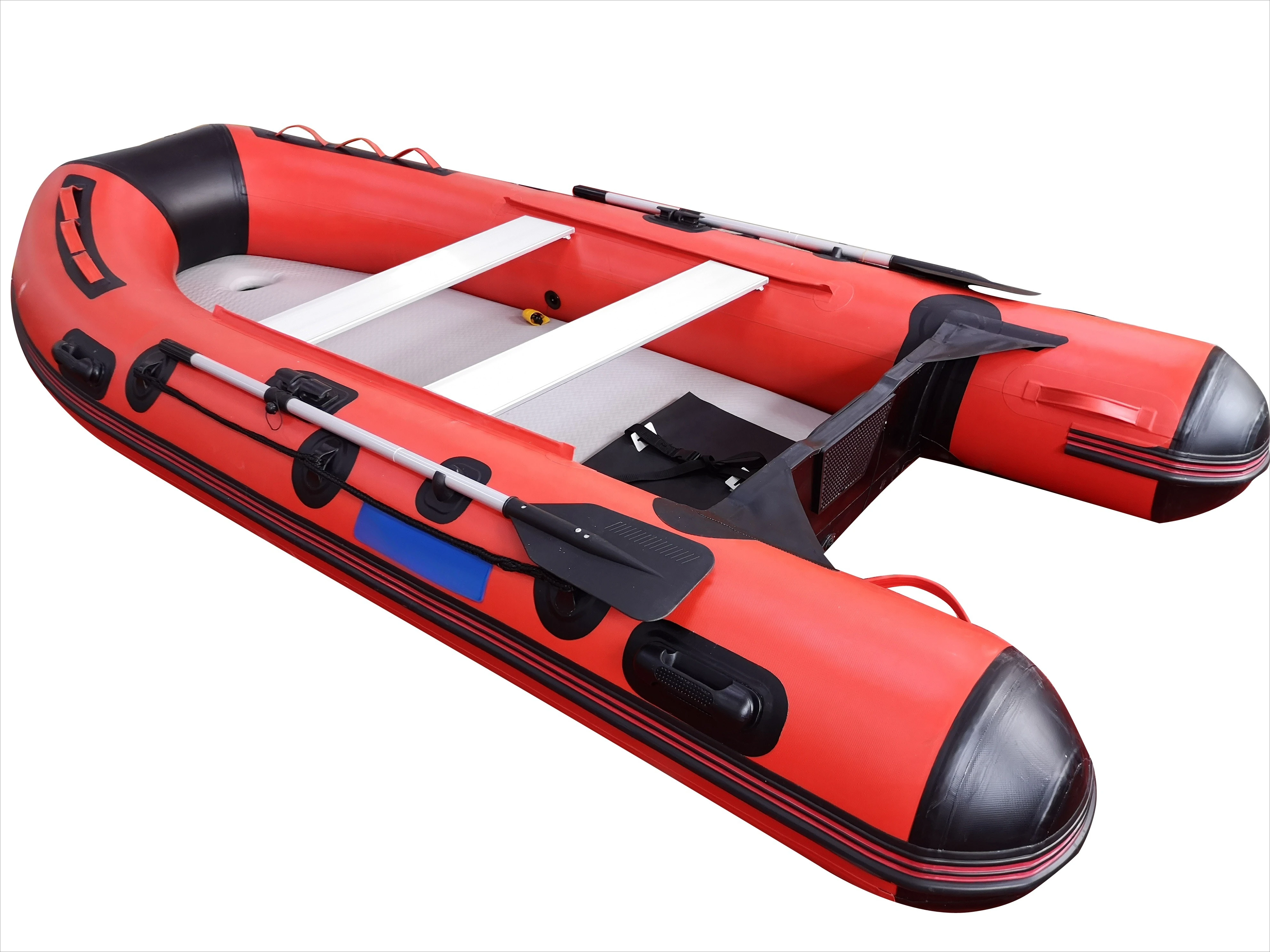 12ft 380cm 0.9mm / 1.2mm PVC قوارب مطاطية قابلة للنفخ مع عجلة Transom #5