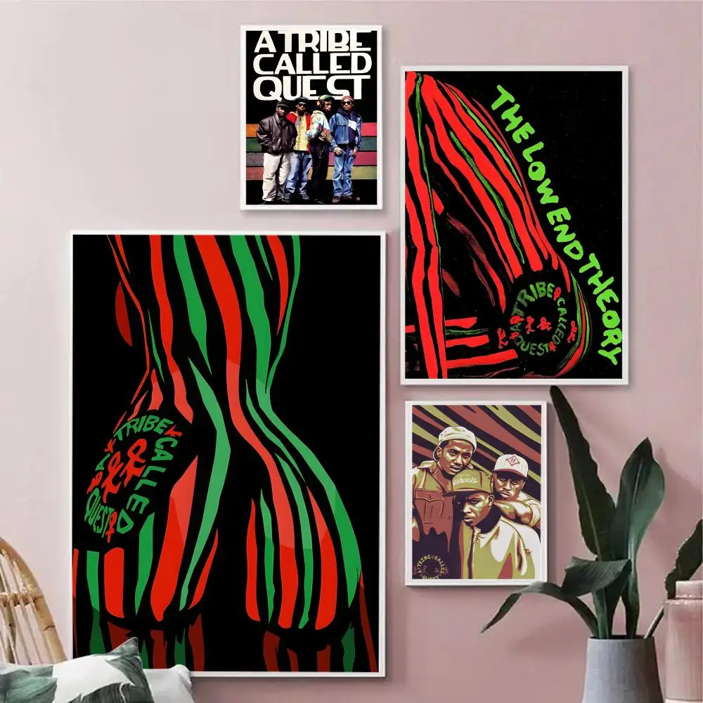 

Band A T-Tribe Called Q-Quest Anime Painting Calligraphy HD Waterproof Canvas poster Art: Aesthetic Wall Decor Home,Bar & More