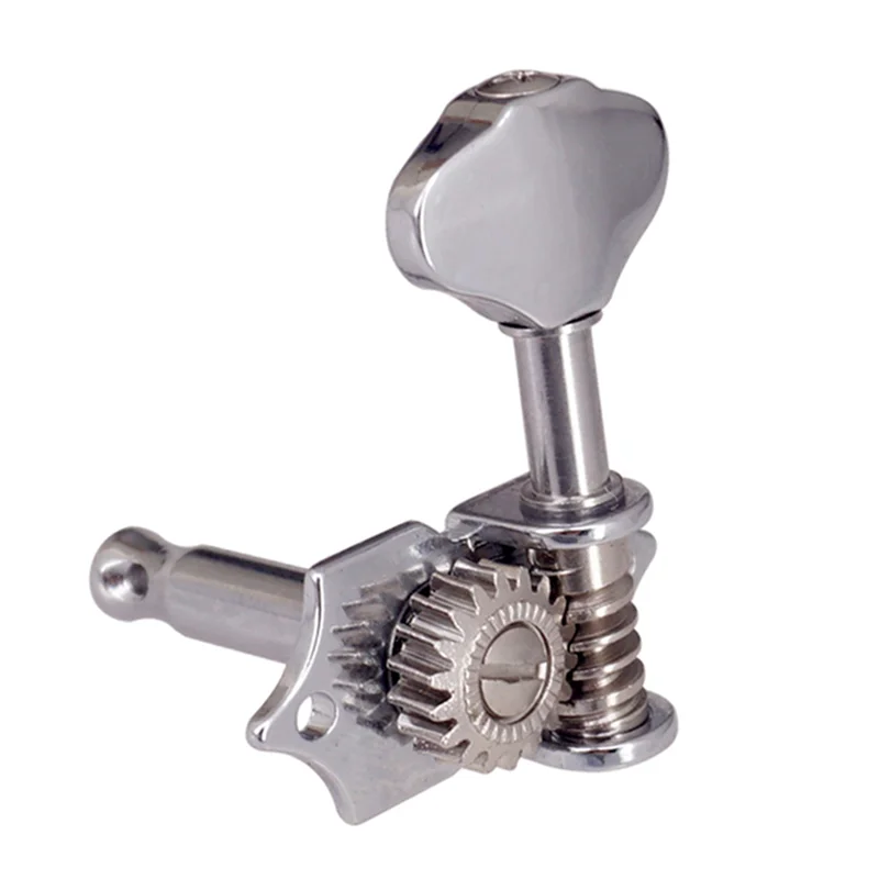 B06C-9L9R 18 قطعة 1:18 وتر غيتار ضبط أوتاد آلة موالف رؤساء المقابض ضبط مفاتيح للجيتار الصوتي أو الكهربائي الفضة #5