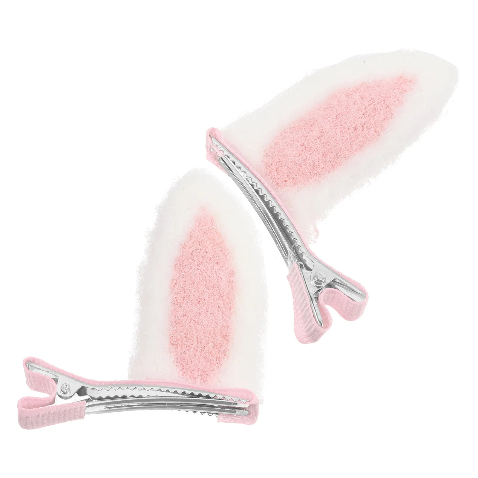 1Pair Easter Bunny Ears Hair Clips for Cute Rabbit Ear Hairpins Lightweight Easter Spring Party Accessories