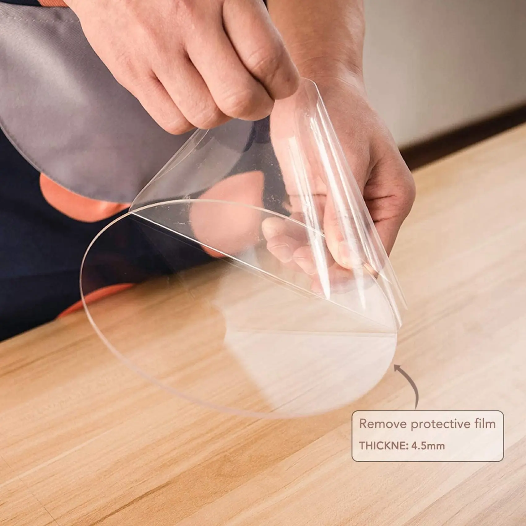 

ABXF-2 Set Acrylic Round Cake Disk Set - Cake Discs Circle Base Boards With Center Hole - Comb Scrapers (4 Patterns)
