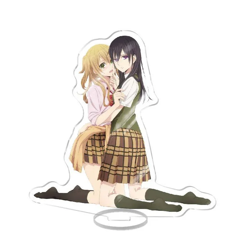 Anime Citrus Stand Model Aihara Yuzu Mizusawa Matsuri Aihara Mei Acrylic Stand Desk Decor Props Collection Anime Gifts