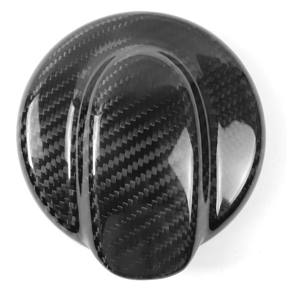 Carbon Fiber Red Car Fuel Tank Cap Cover For MINI Cooper R55 R56 LCI Case Housing Sticker Auto Accessories