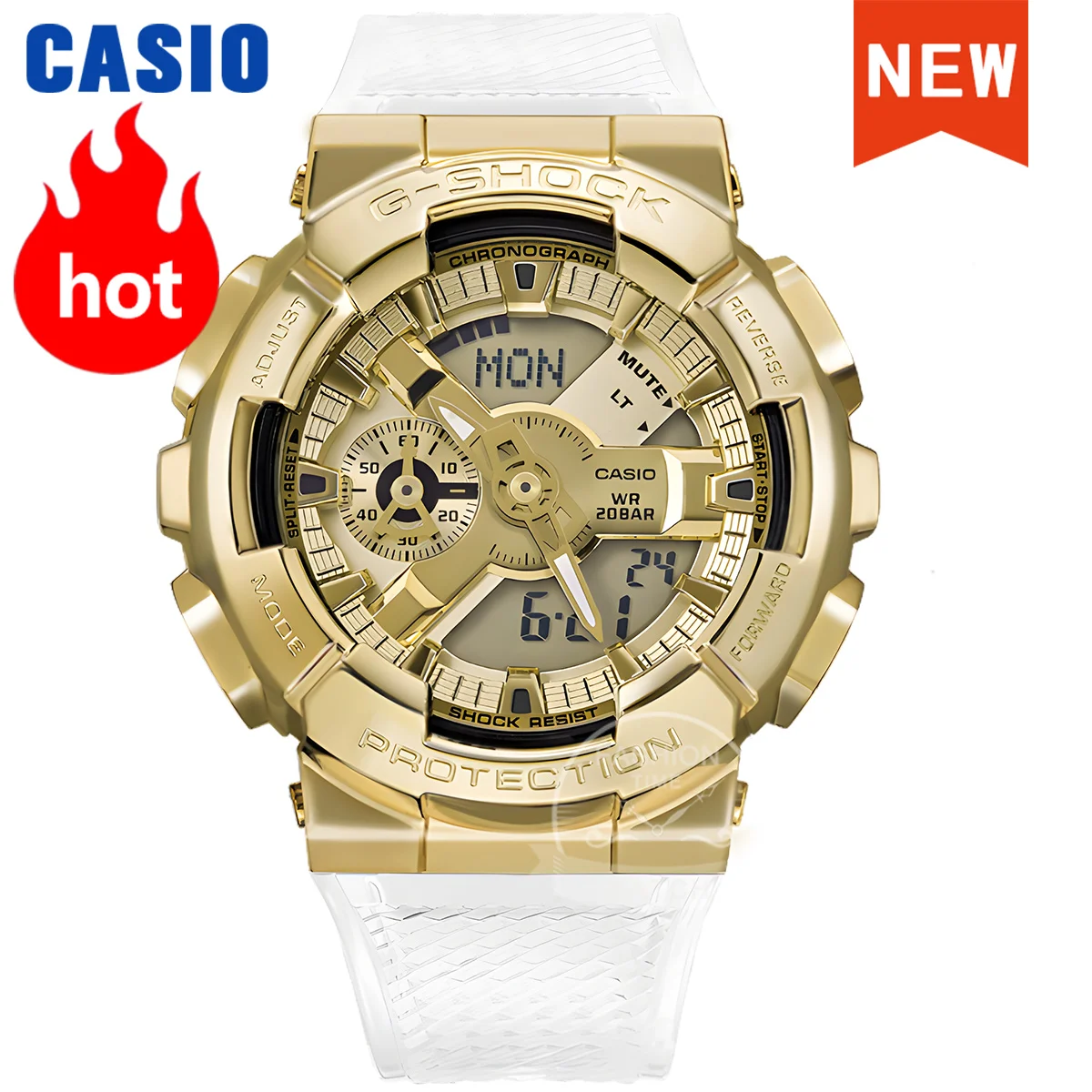 

Мужские многофункциональные электронные часы Casio G-SHOCK с двойным дисплеем серии GM-110