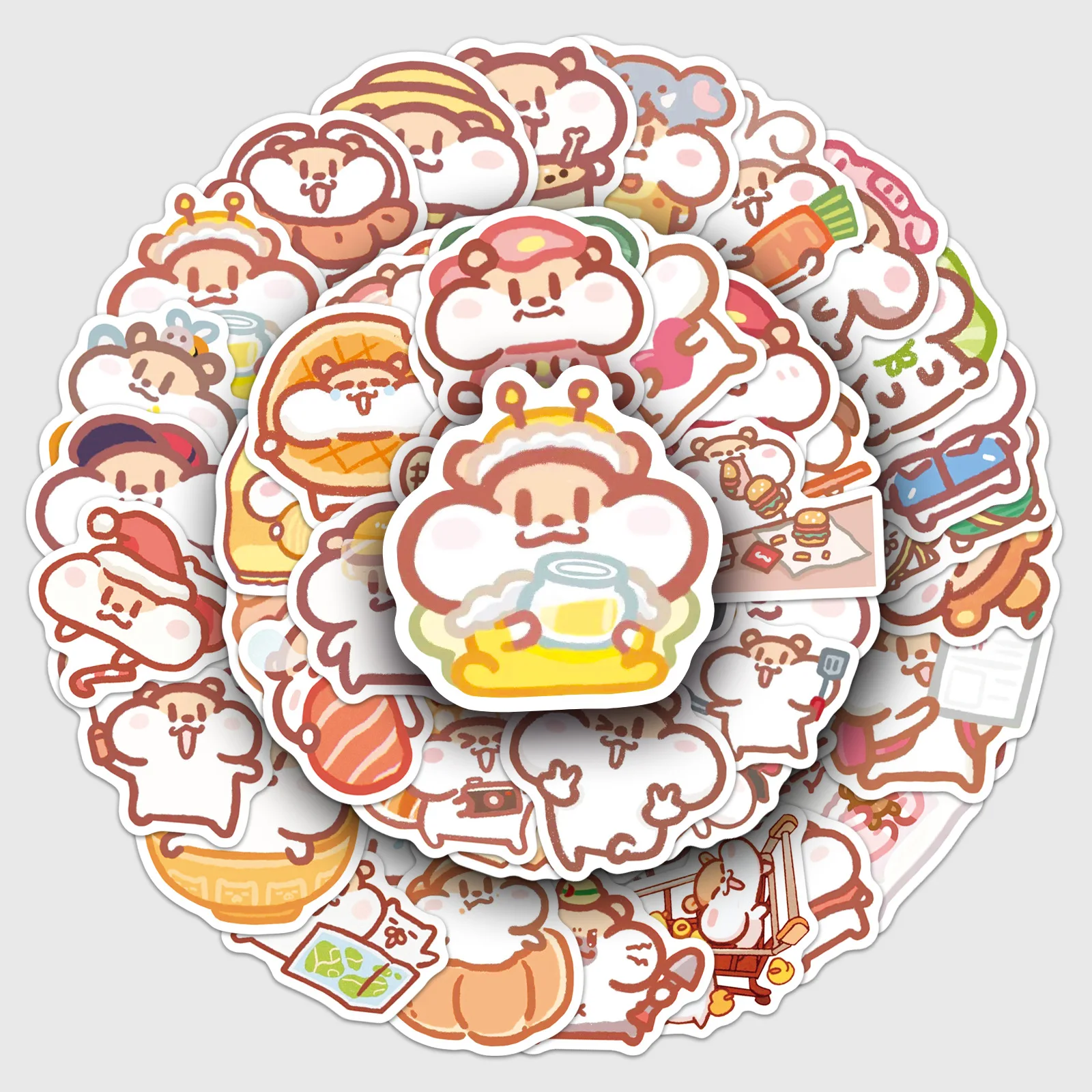 10/50PCS Cartoon Schattige Dieren Muis Sticker DIY Decoratie Mobiele Telefoon Case Notebook Water Cup Graffiti Speelgoed Cadeau stickers