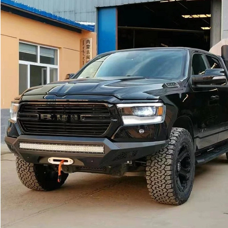 

Подходит для Dodge Ram 1500 Bull Bar Racing 2019-2024 гоночного переднего бампера для предотвращения столкновений