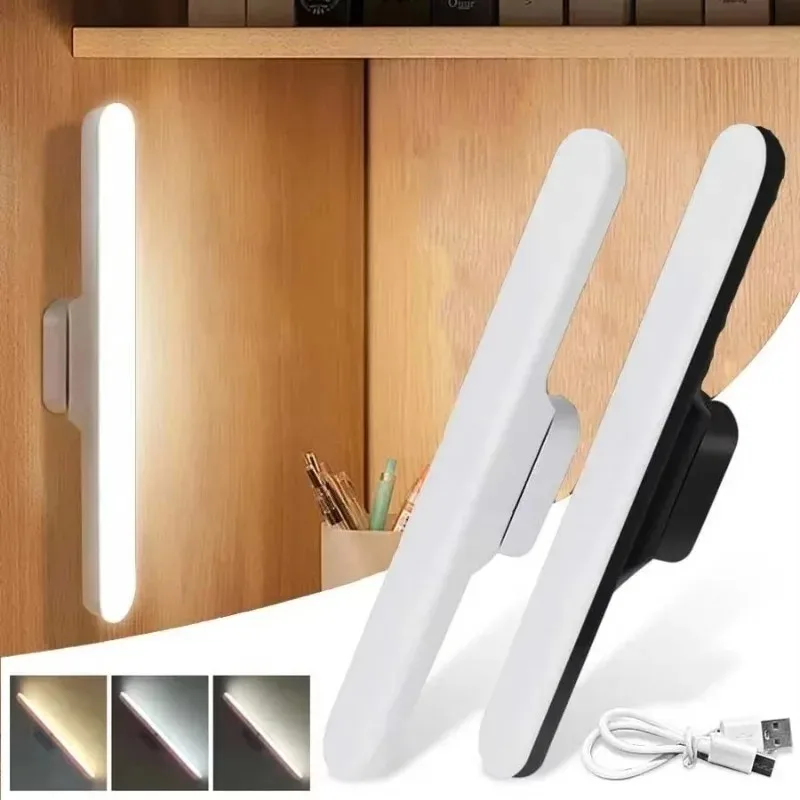 Luz Frontal LED para Espelho com Proteção Ocular, Lâmpada de Maquiagem, Luz de Leitura Magnética com Toque para Dormitório, Guarda-Roupa, Armário, Quarto