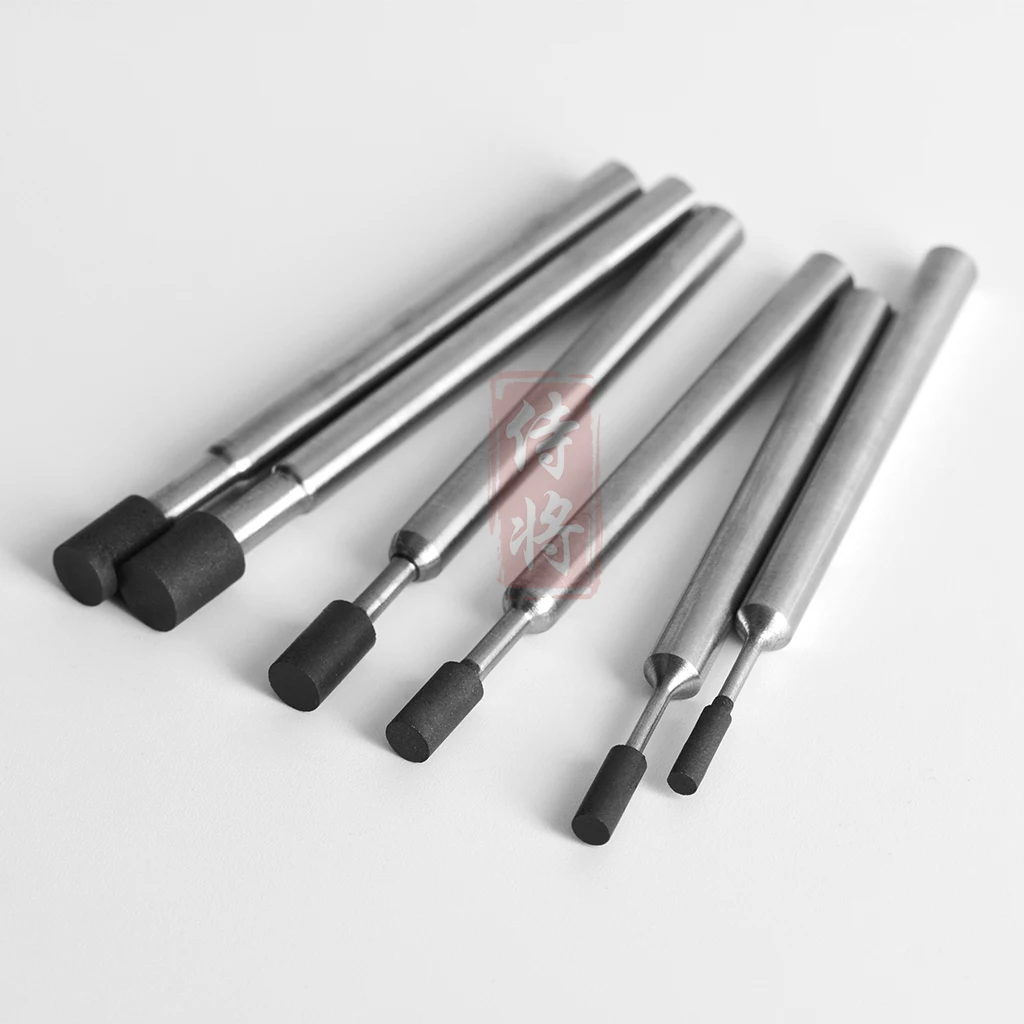 400-1000# SDC Resin Diamond Sintered Grinding Head 6mm Shank Inner Hole Grinding Rod For High Hardness Materials Polishing