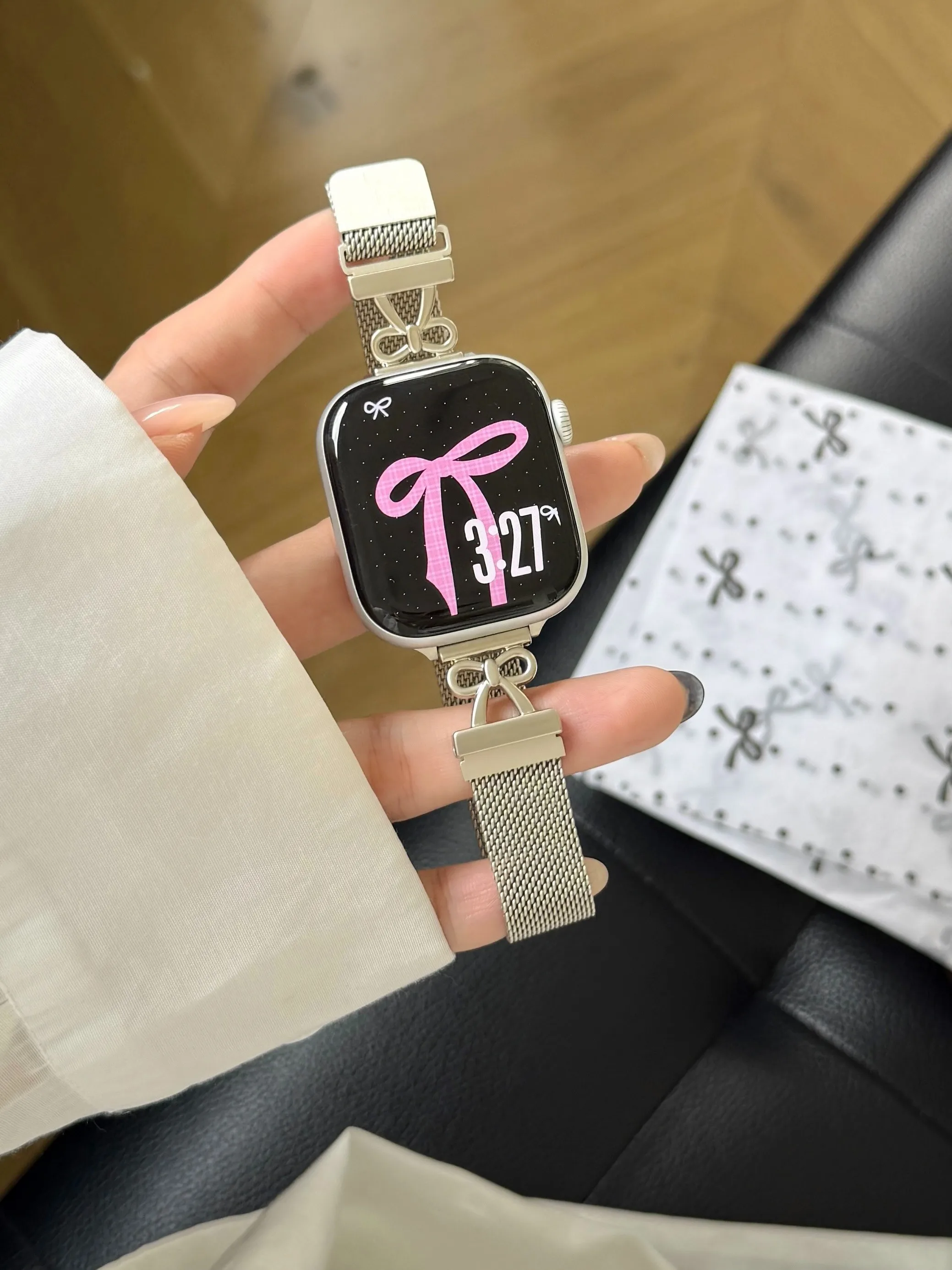 

Металлический магнитный ремешок Butterfly Milan для iWatch, совместимый с моделями 38 мм, 40 мм, 41 мм, 42 мм, 44 мм, 45 мм, 49 мм, стильный ремешок.