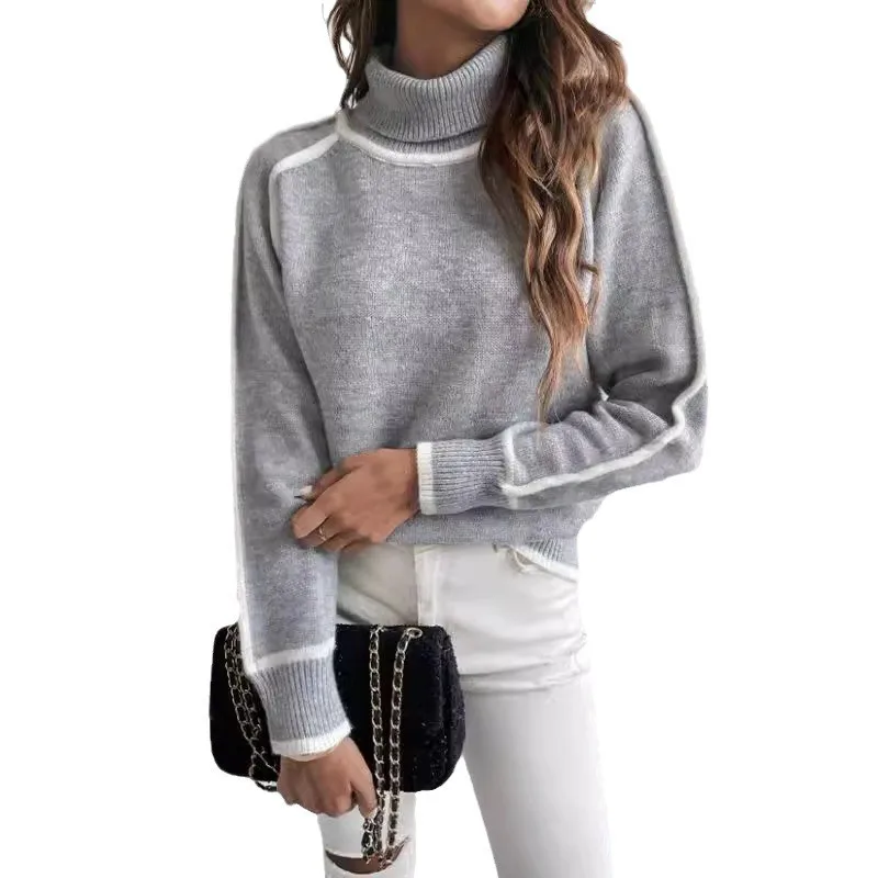 Pullover Long Sleeve Top Regular Fit Commuter Chic with Heat Set Autumn Elegant Medium Weight Intellectual Women Long Sleeve Top