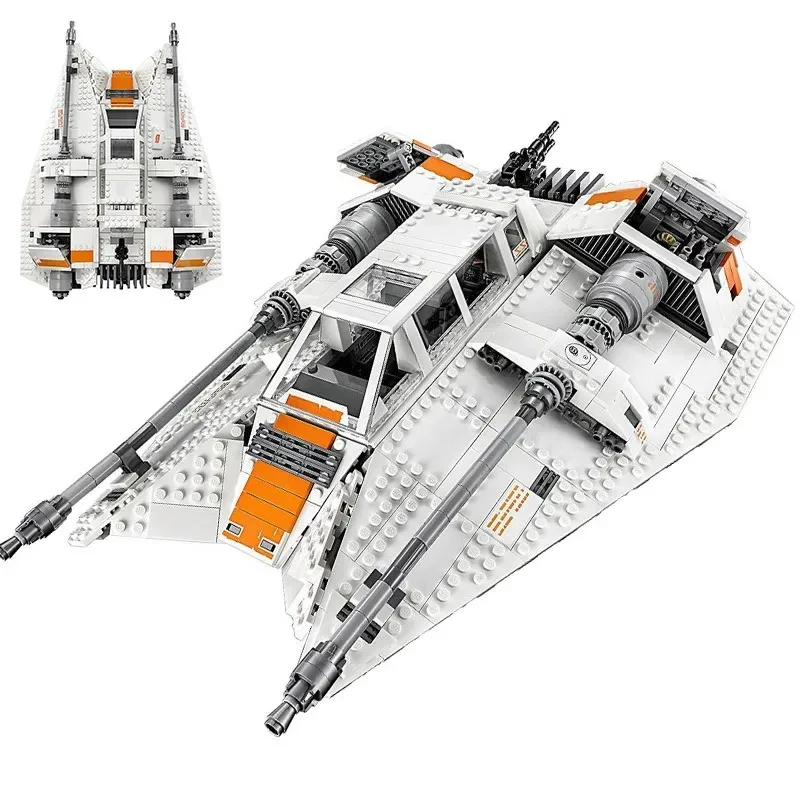 2026 Nieuw Op Voorraad 05084 Star Series Snowspeeder Sneeuwveld Vliegtuigen Bouwstenen 1468 stks Bricks Compatibel met 10129