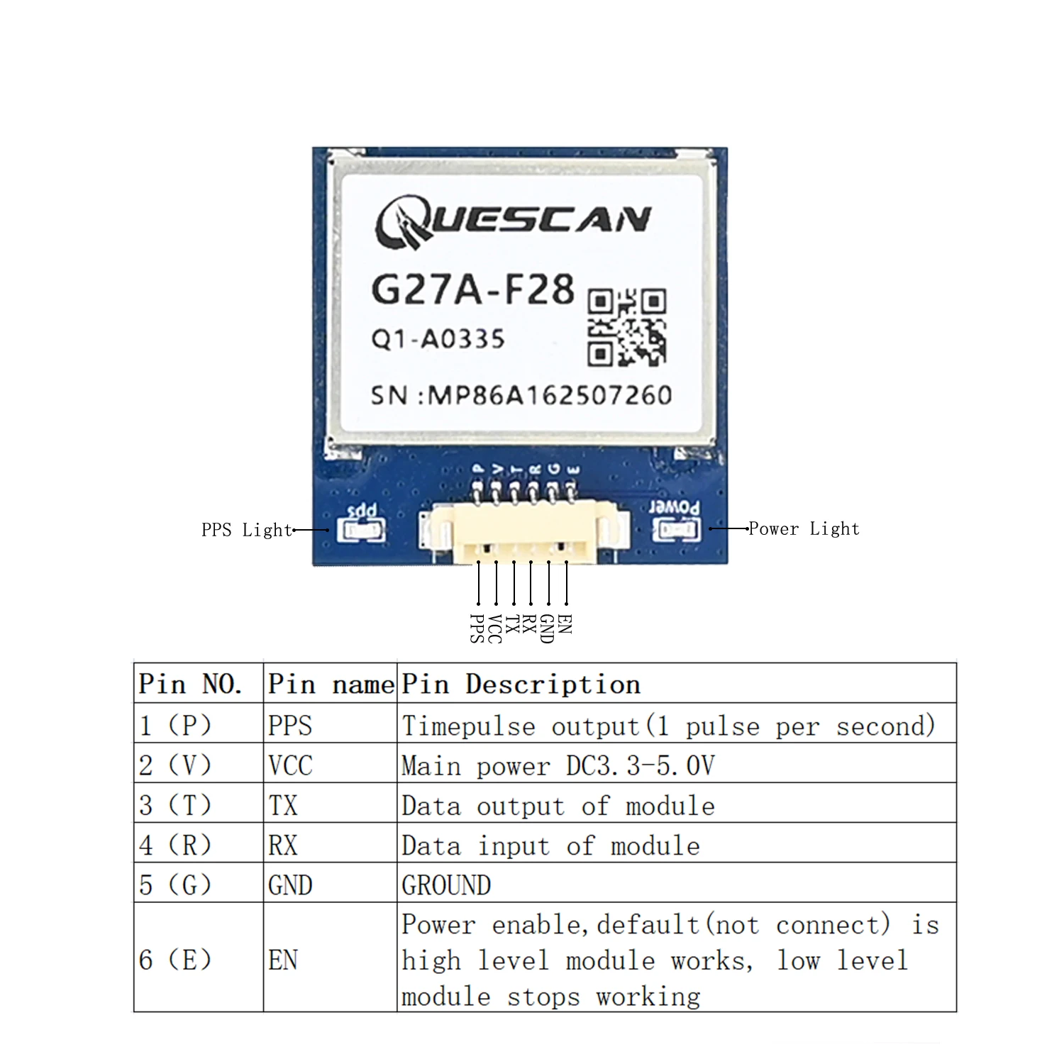 Classical TTL 3.3V 5V G27A-F28 GPS Module Drone FPV GPS Antenna Receiver,Built-in SQI Flash,Support QZSS SBAS AGPS,NMEA0183