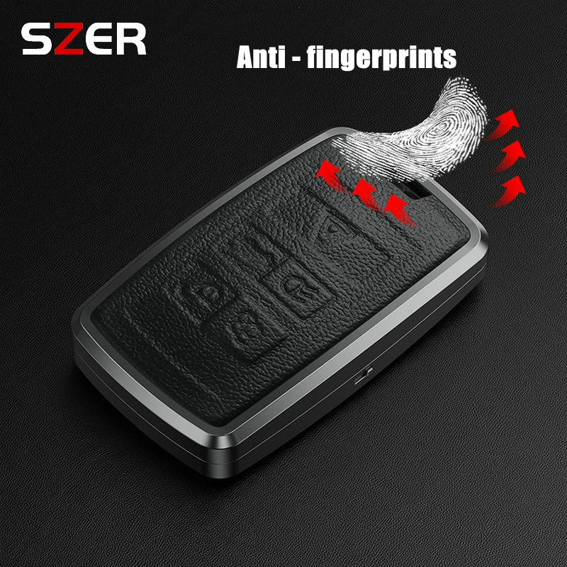 Alloy Leather Car Key Case Cover For Land Rover Range Rover Sport Evoque Freelander For Jaguar XF XJ XE XJL XF Shell Accessories - view 5