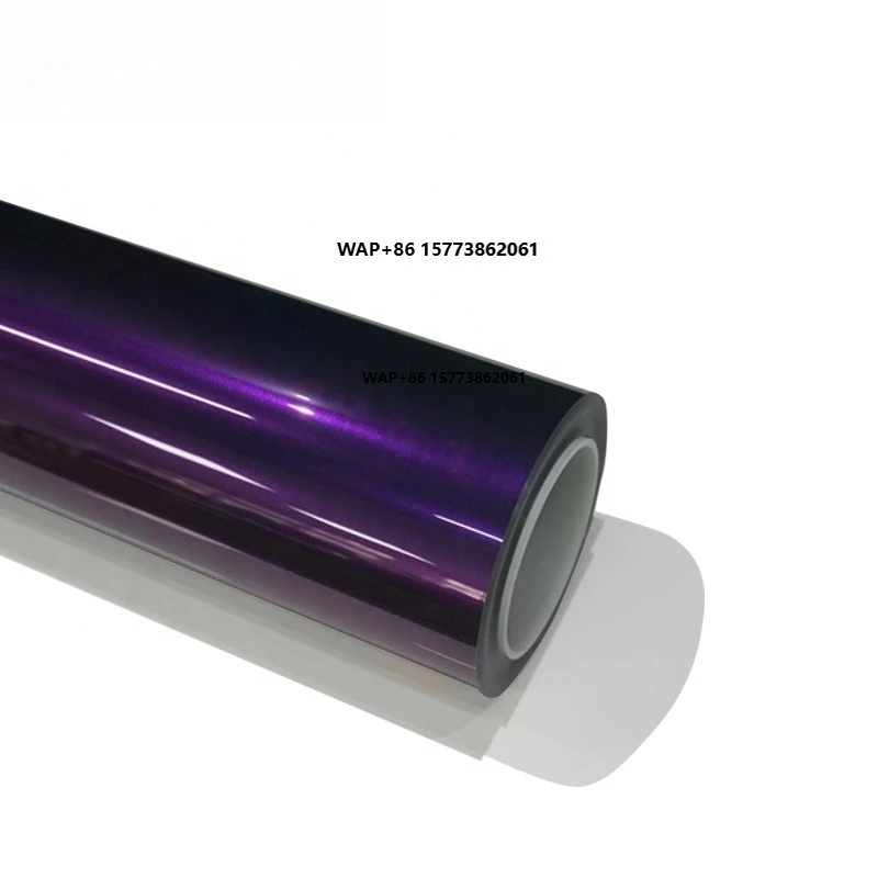ShunDa Bright Black Purple Color Ppf Film Anti Scratch Self Healing Car Paint protection Film