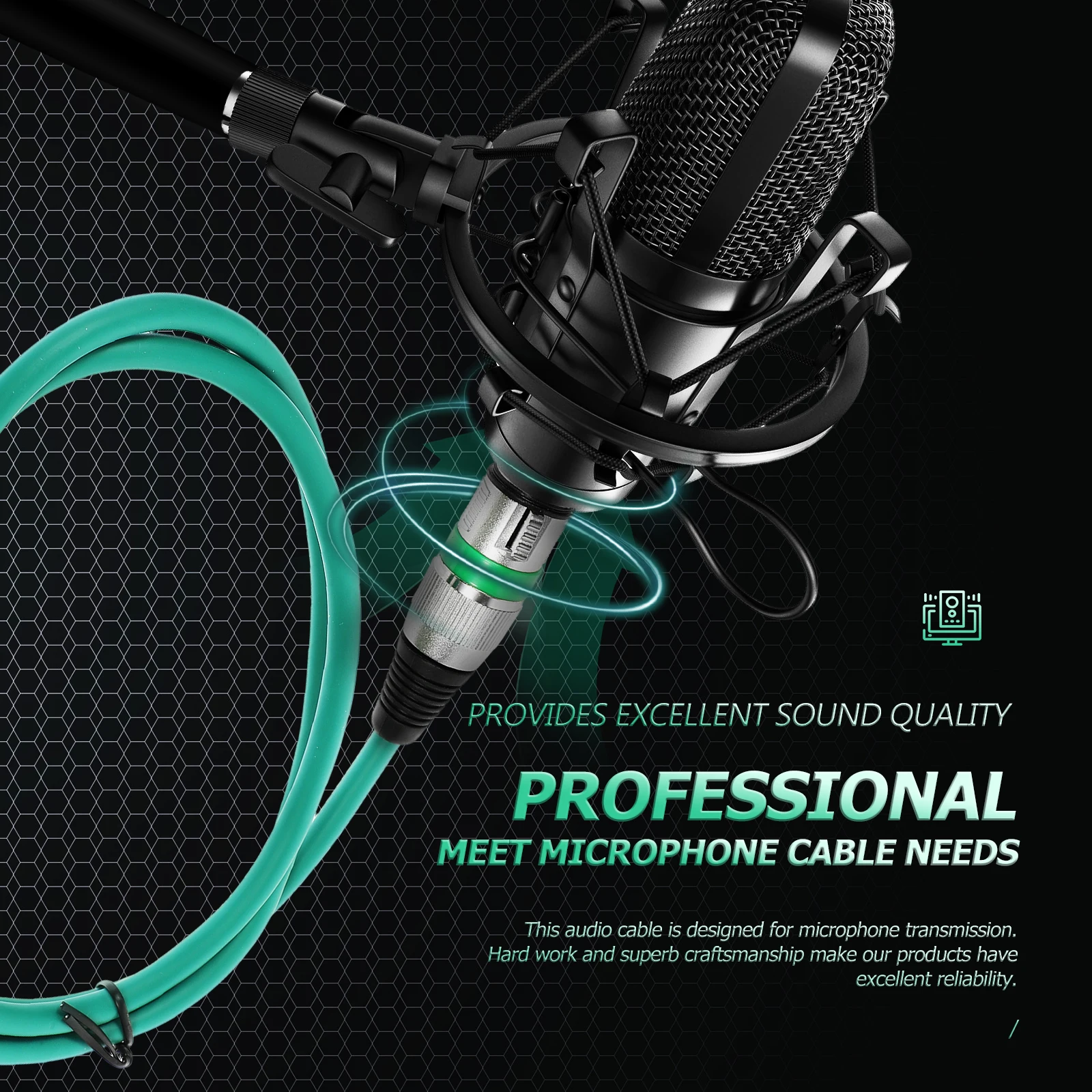 

5pcs Xlr Cable Male To Female Microphone Audio Connector Durable Replacement Adapter For Speaker System Events Mic
