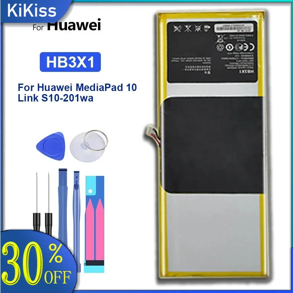 

HB3X1 Battery For Huawei Mediapad 10 Link S10-201Wa Media Pad 10Link S10 201Wa Tablet Bateria