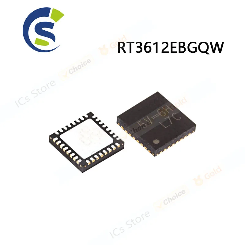 5PCS New and Original RT3612EB 5V=6H 5V= QFN-32 Chipset RT3612EBGQW