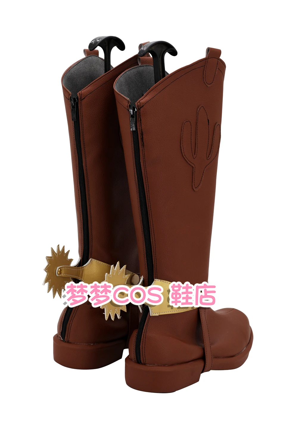 Woody Sheriff Woody Pride Cosplay Shoes Brown Handmade Faux Leather Boots Carnival Party Halloween Boots