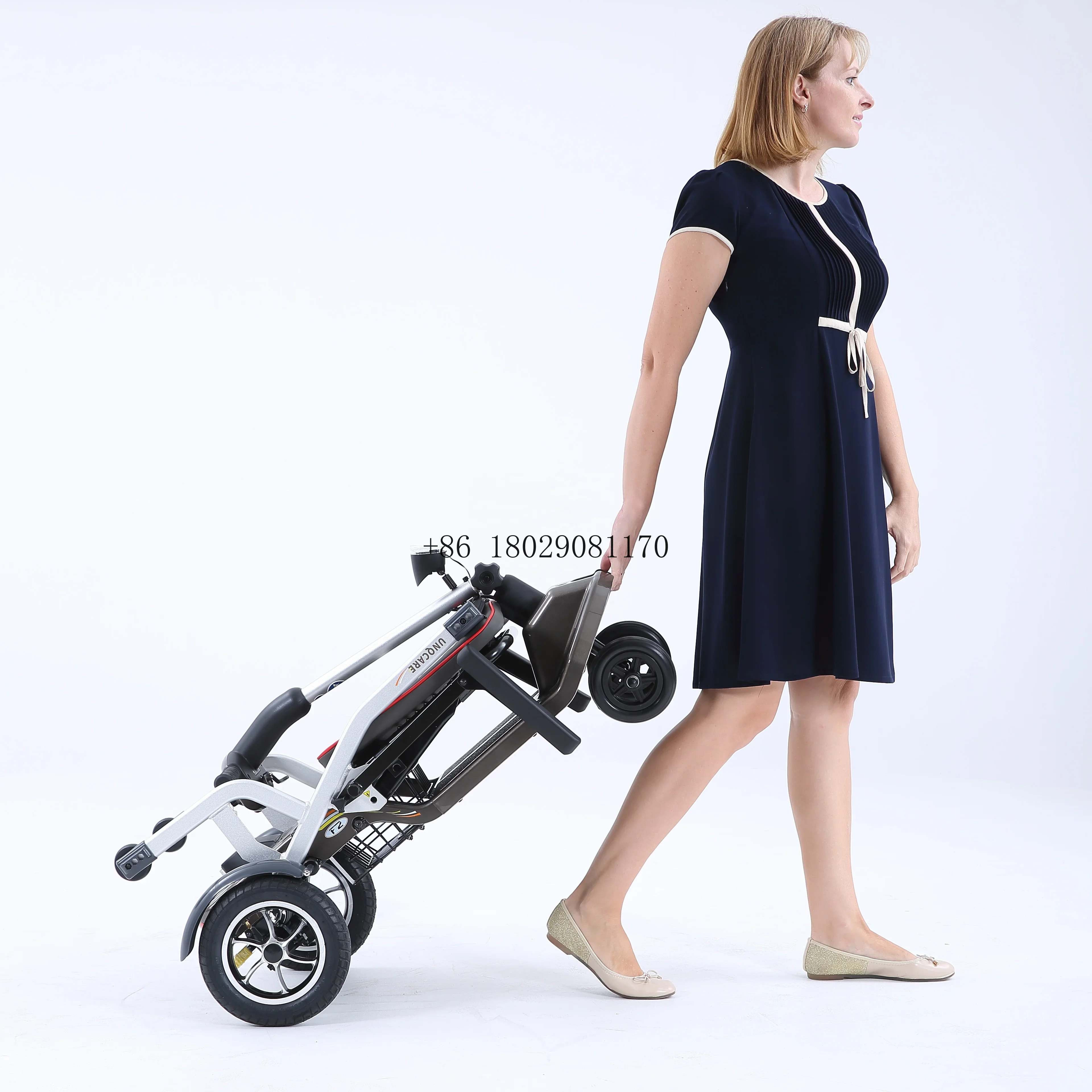 

Mobility Scooter 4 Wheel Adult Mobility Electric Scooter Light Weight Foldable Disabled Small
