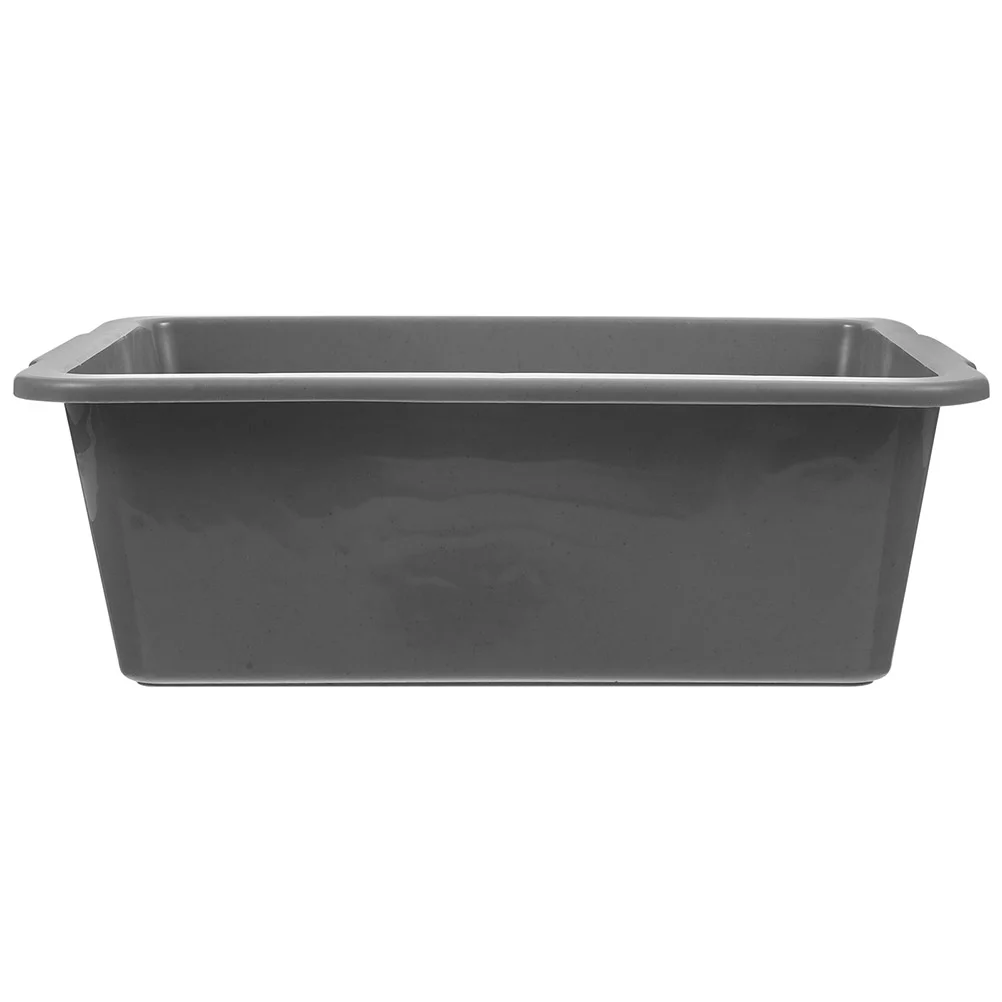 Laundry Baskets Hotel Dining Basin Kitchen Washing Tableware Holder Supply Rectangle Draining Grey Fruit Container Restaurant