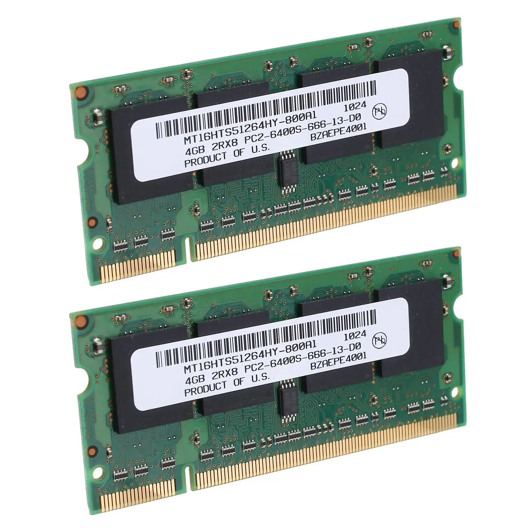 ABJG-2PCS DDR2 4 ГБ оперативной памяти для ноутбука 800 МГц PC2 6400 SODIMM 2RX8 200 контактов для AMD