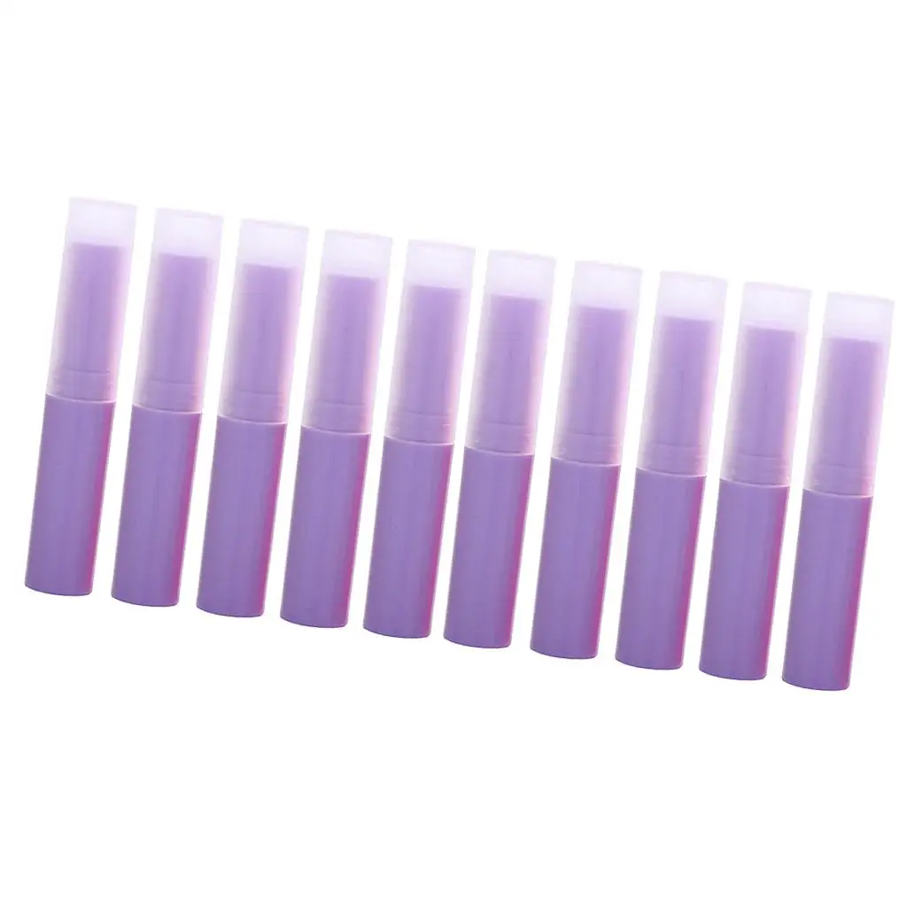 Tubes à baume AfricJules, bouteille en plastique, pour tous les jours, DIY, 4ml, 10 pièces