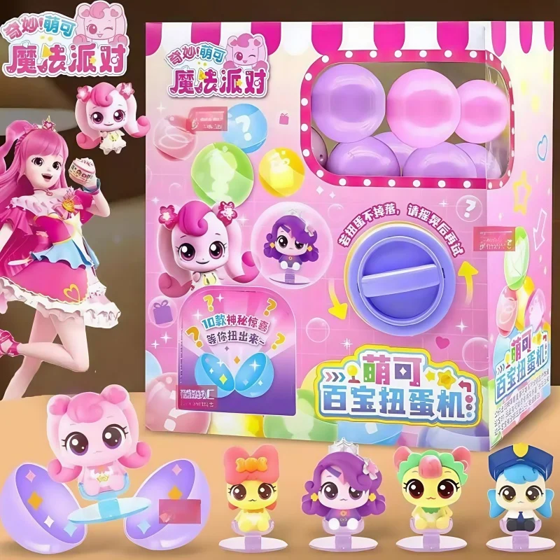 

New Catch Teenieping Anime Figures Cute Twist Egg Machine Twist Egg Blind Box Love Moko Lemei Kawaii Figures Gift For Kids Toys