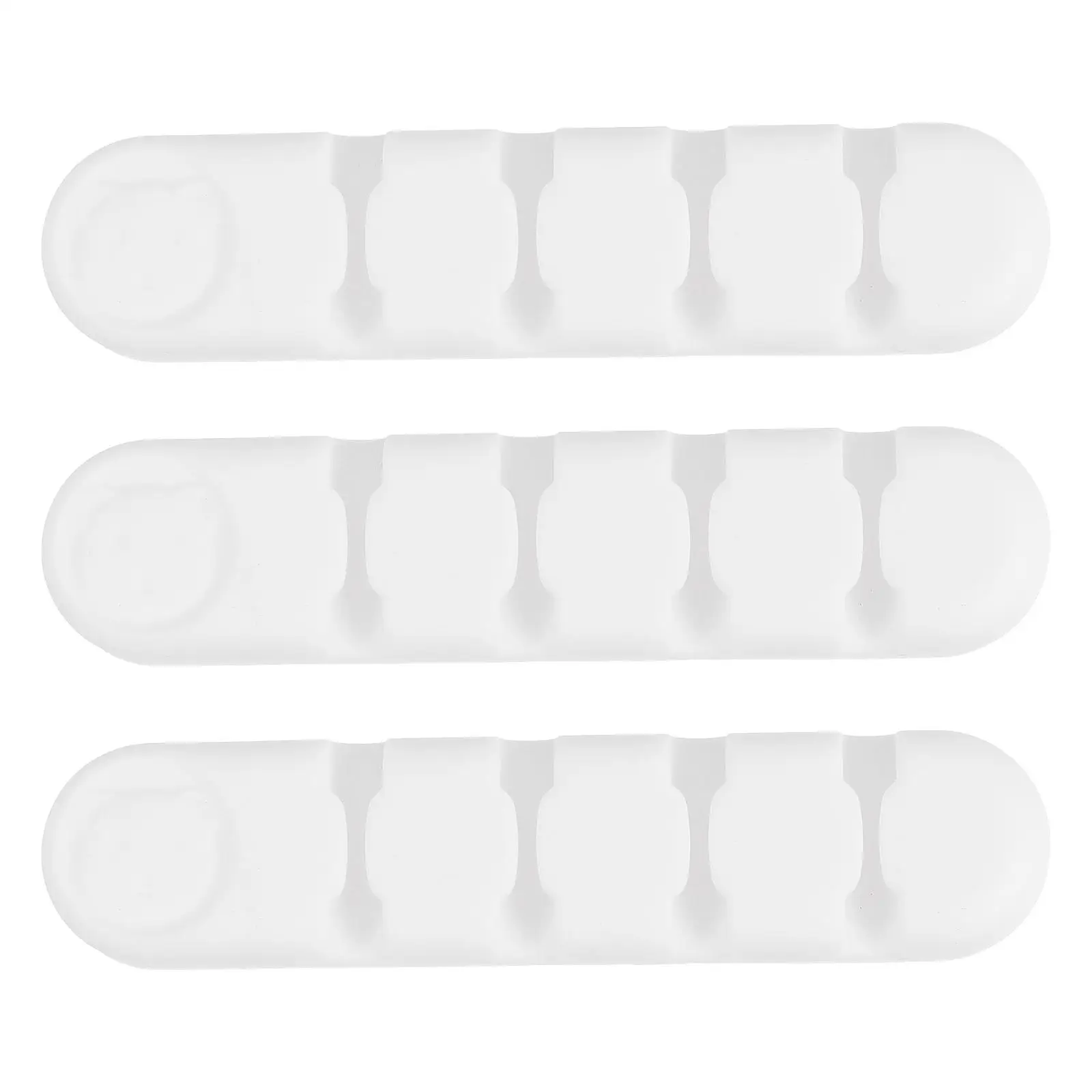 

3 Pcs Cable ganizers Self Adhesive Desk Wire Wrappers Environmentally Friendly Silicone Data Line Holders