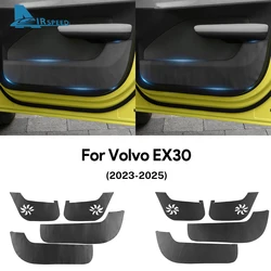 Anti-Kick Mat for Volvo EX30 2023 2024 2025 Car Door Sticker Soil-Proof Children's Kick Pad PU Leather Accessories Car Styling