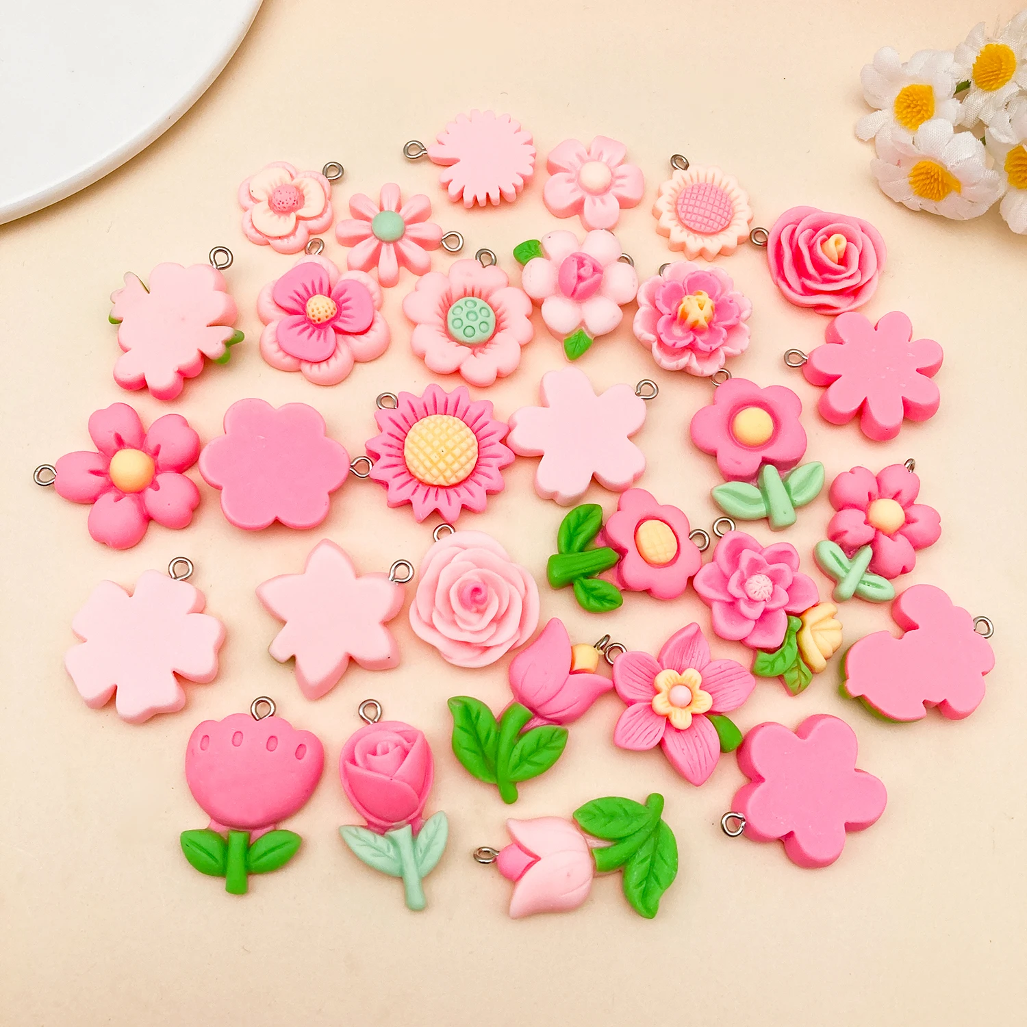 15/30pcs/lot Cute Resin Pink F - Resin Bangle Bracelet ulasan dan harga