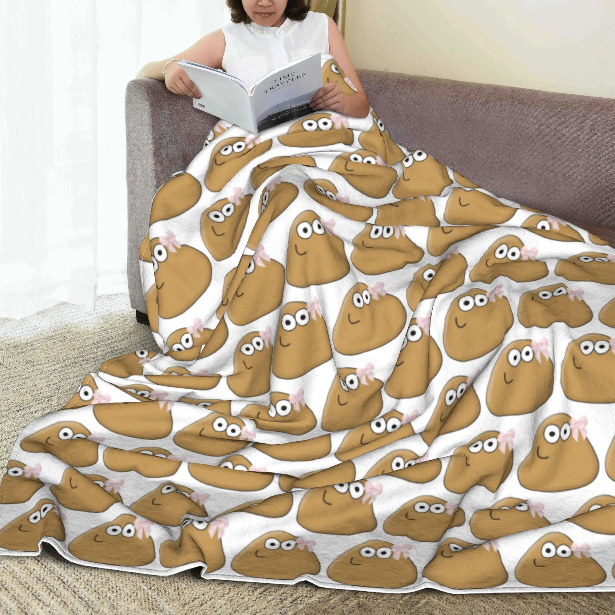 

Классическое розовое мешочек с бантом, коричневое инопланетянинское мобильное одеяло для домашних животных, флисовое одеяло для дивана, одеяло для домашнего офиса, покрывало, одеяло