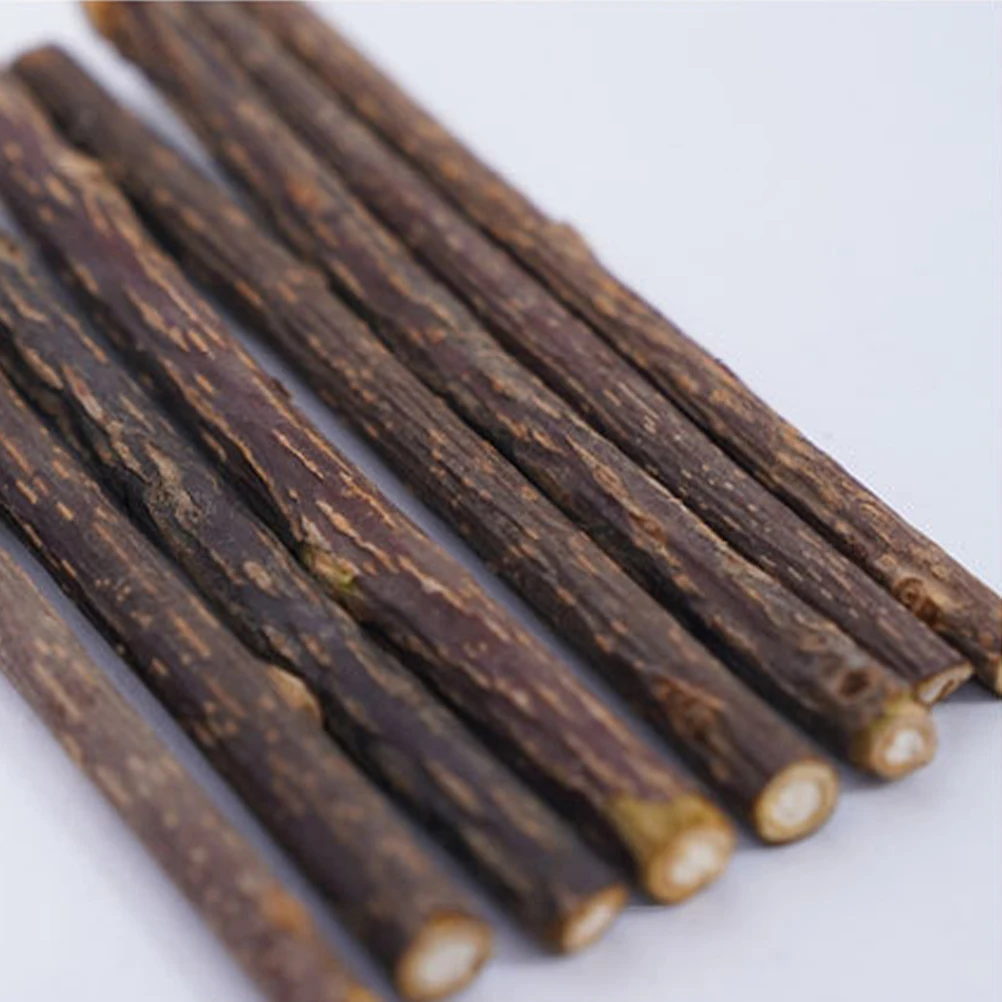 

1 Pack Natural Wooden Cat Chew Sticks Molar Teething For Dental Care Fresh Breath Stress Relief Catnip Stick Pet Supplies