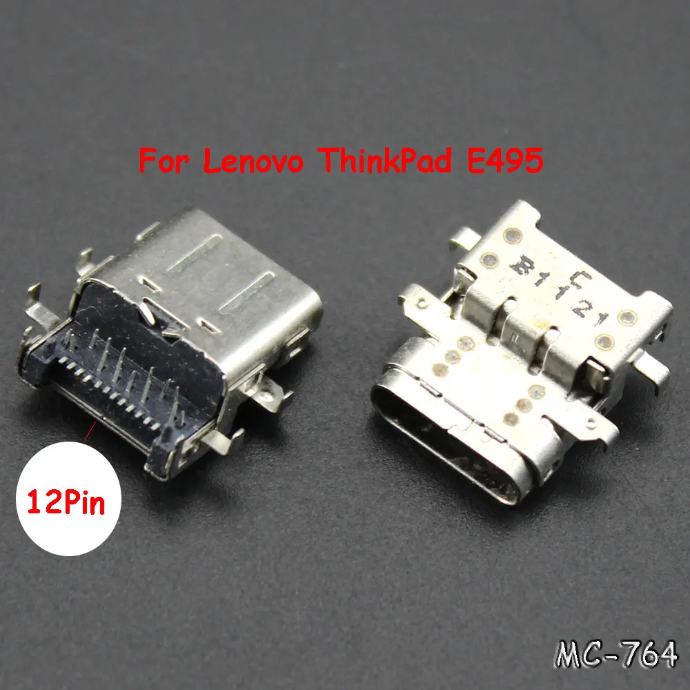 1-10pcs 12Pin Micro USB Applicable to Lenovo ThinkPad E495 charging port type-c power interface female socket tail plug