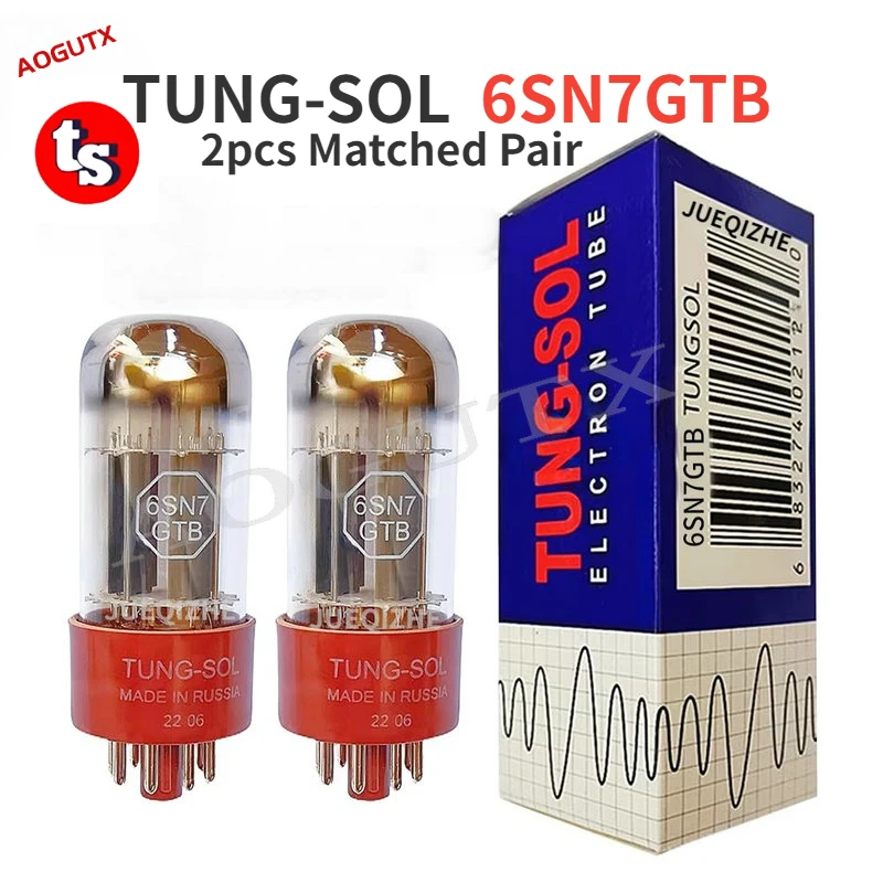 

TUNG-SOL 6SN7GTB 6SN7 Vacuum Tube Replaces 6SN7GT 6N8P 6H8C CV181 HIFI Audio Valve Tube Amplifier Kit DIY Matched Quad Aogutx