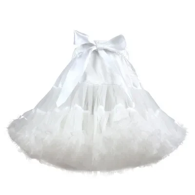 White Short Women Tulle Halloween Petticoat Crinoline Vintage Wedding Bridal Petticoat Underskirt Rockabilly Tutu