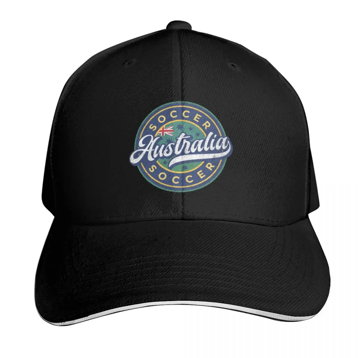 

Australia Soccer Badge Round Baseball Cap |-F-| Beach Sun Cap Luxury Hat For Man Women's