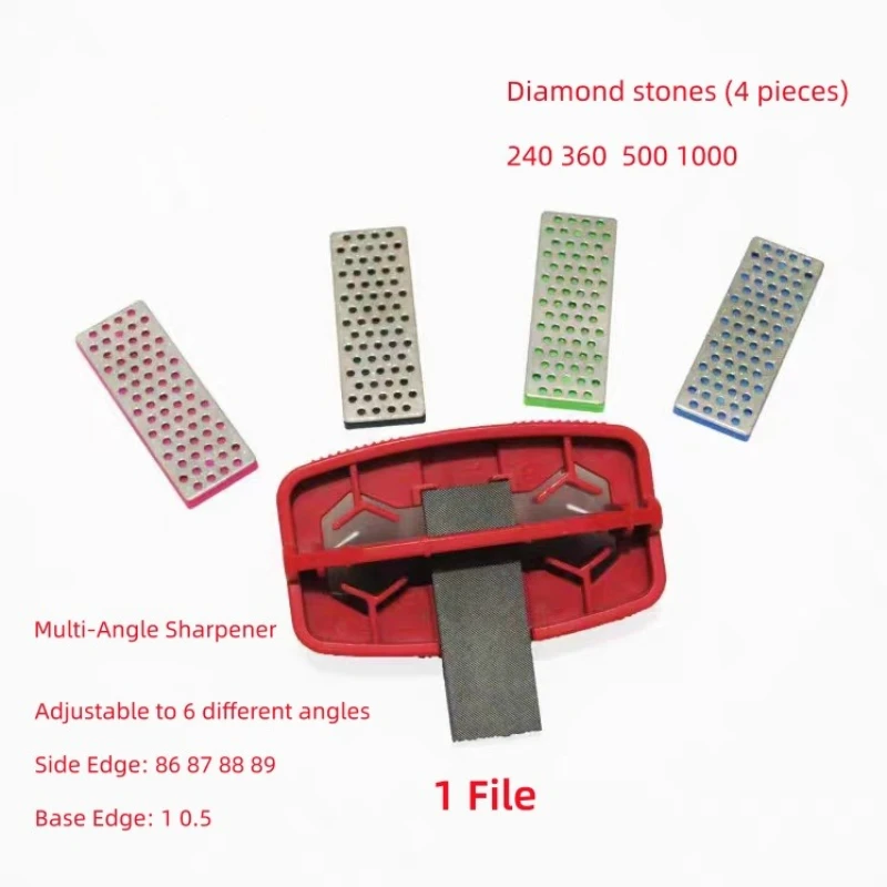 Snowboard Edge Bevel Tuning Kit Ski Tuning Equipment for Deburring Rust Removal Ski Edge Skate Sharpening Tool