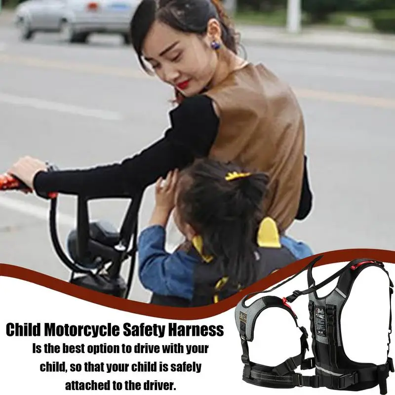 Child Safety Harness Breathable Seat Belt Harness Motorcycle Safety Harness Motorcycle Child Safety Belts Flexible Motorcycle