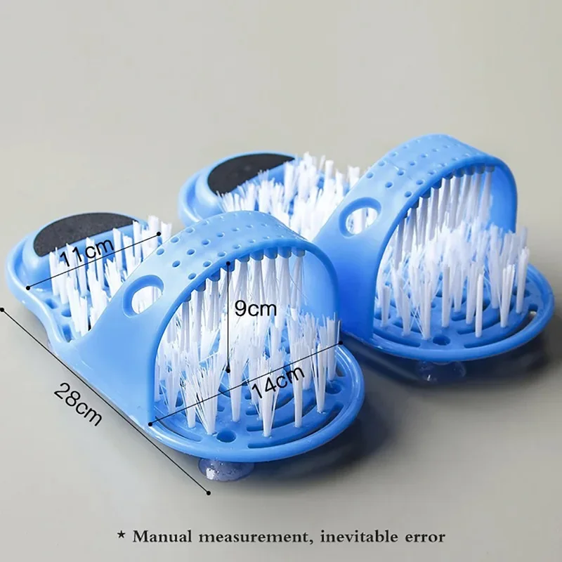 

Plastic Bath Shower Feet Massage Slippers Bath Shoes Brush Pumice Stone Foot Scrubber Spa Shower Remove Dead Skin Foot Care Tool