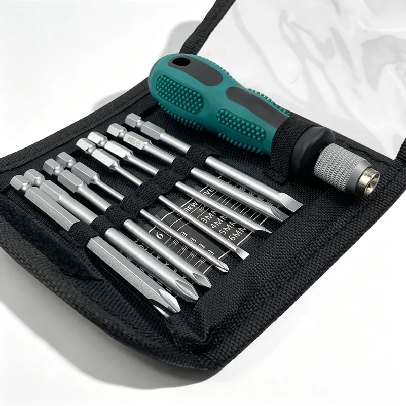 9pcs/set Screwdriver Set Slotted Phillips Screw Driver Magnetic Electrical Home Repair Hand Tool Kit