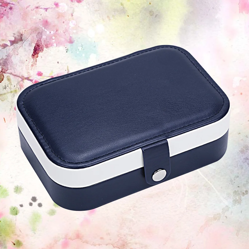 

1Pcs Jewelry Box Double Layer Portable Organizer for Earrings Necklace Ring Storage Case Gift for Women