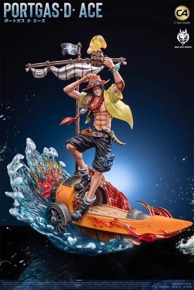 Pre sale price[Spot] BBS C4 Banquet, Goodbye Ace, White Beard Group ONE PIECE Limited GK Figure Statue