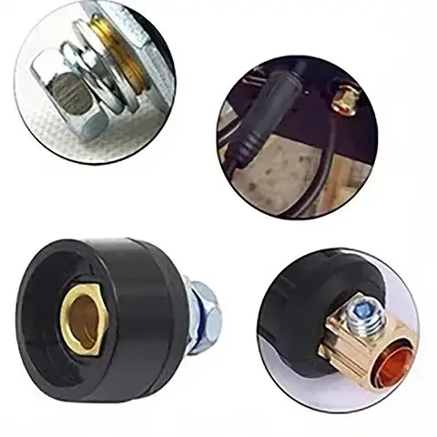 European Welding Machine Cable Connector, Quick Fitting, Male and Female Cable, DKJ10-25