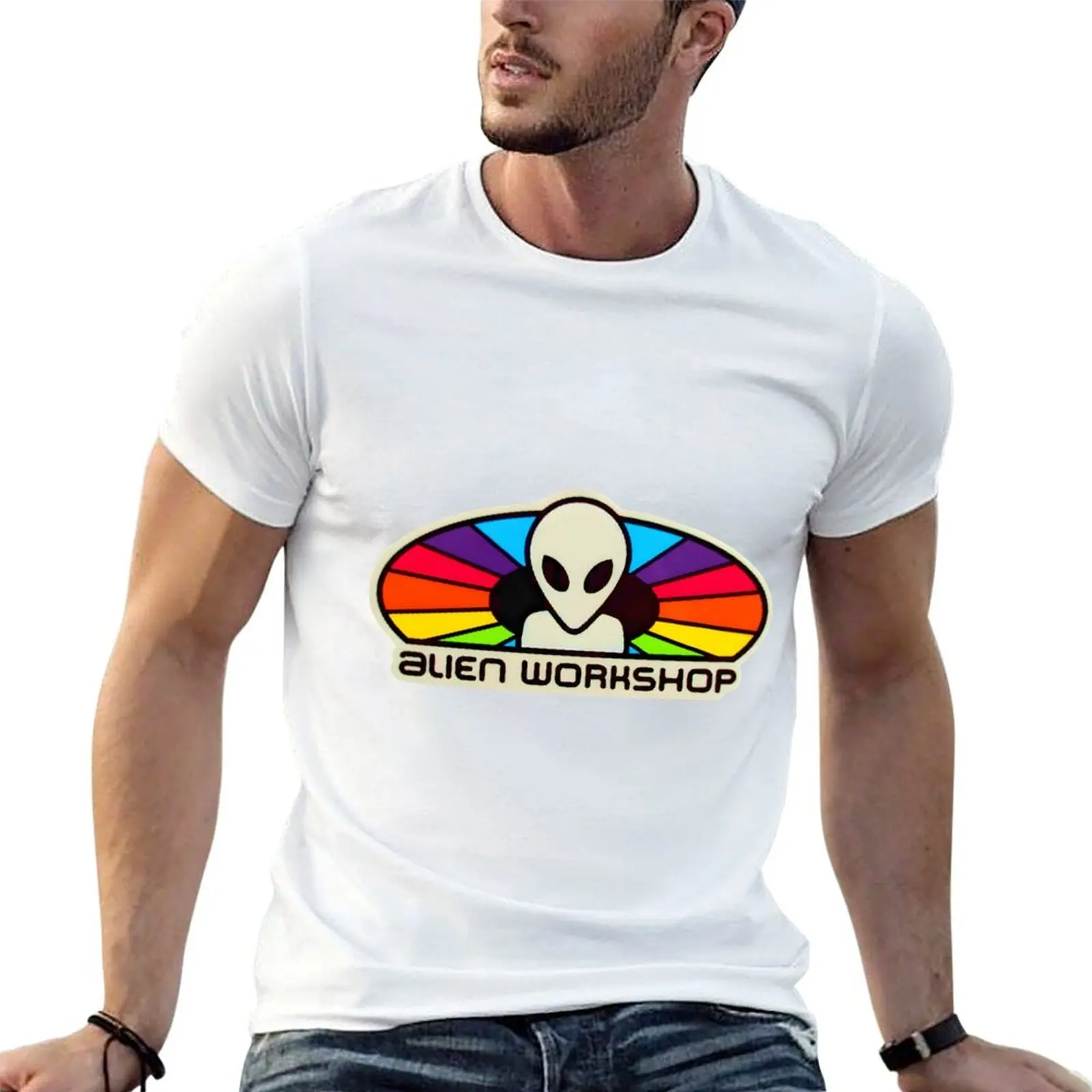 popular alien workshop colorful logo Essential T-Shirt Durable Work Wear T-Shirt