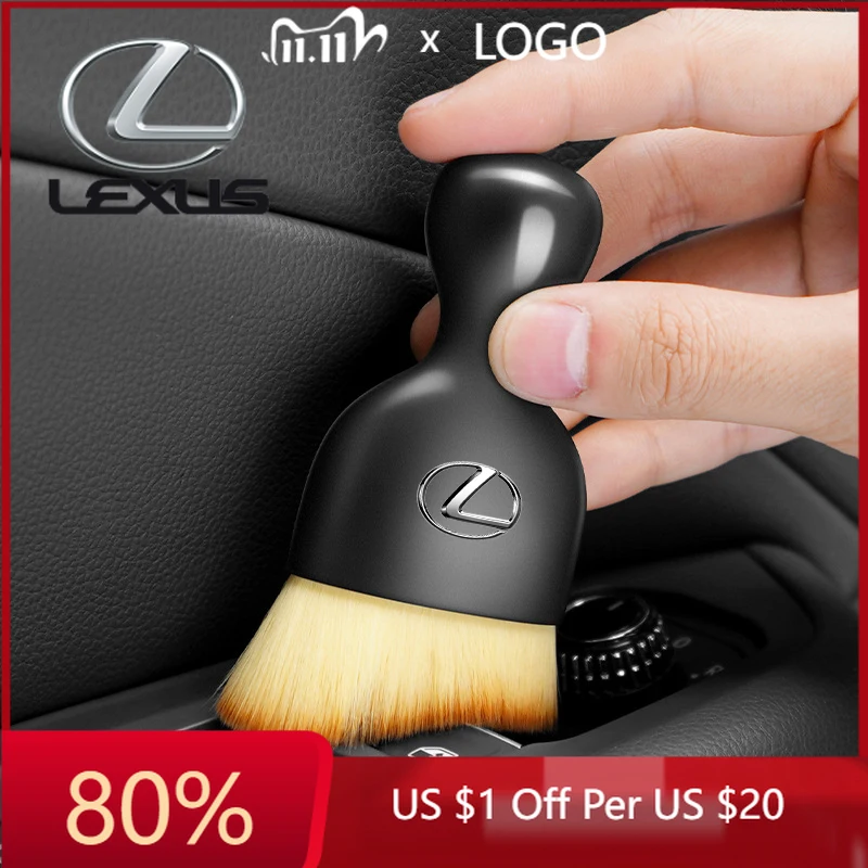 

2026 Hot Interior Stickers Car Interior Cleaning Soft Brush Tool Dust Remover For Lexus GS IS LS500h ES260 ES300h RX350h NX260 U