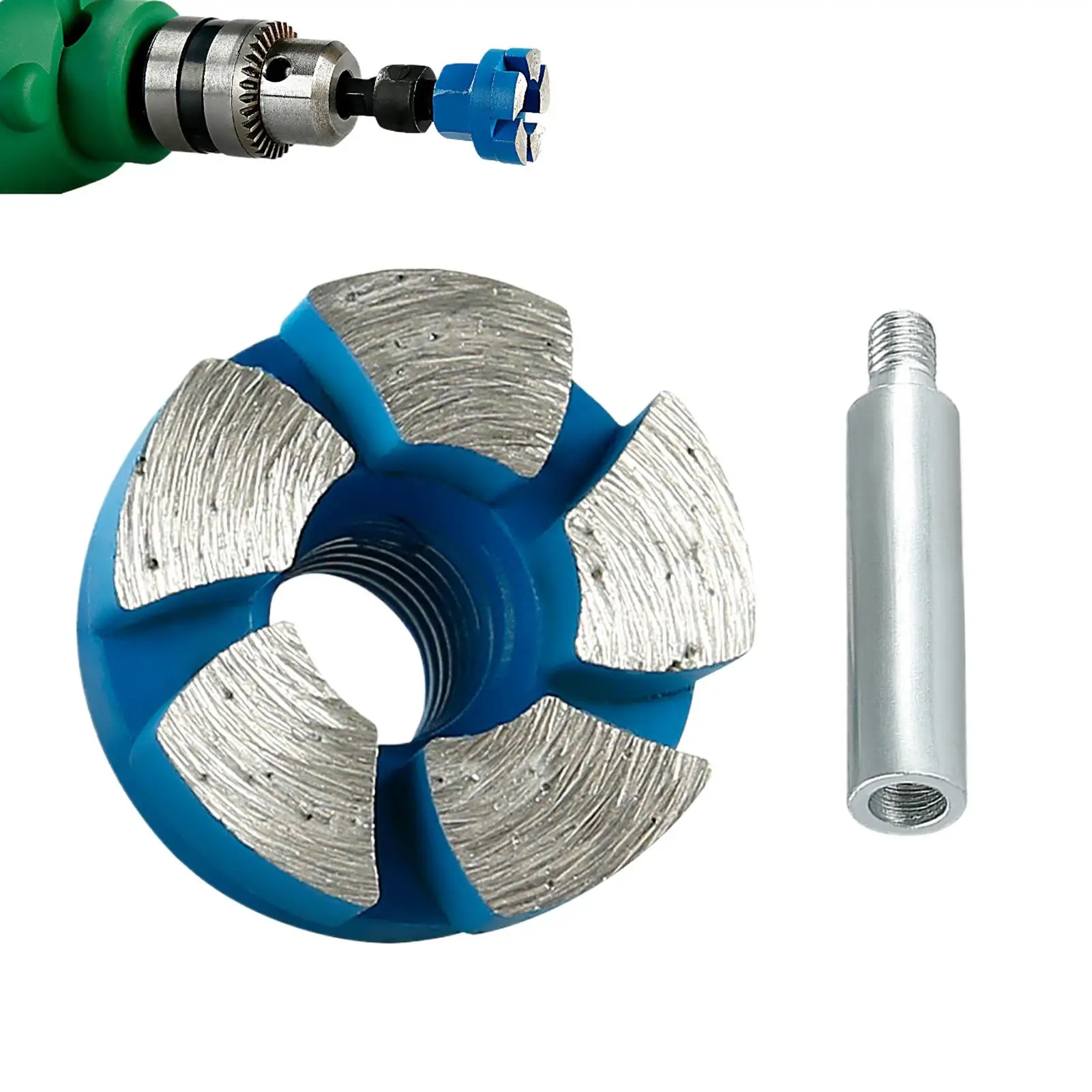

Flat Grinding Head For Pebbles Angle Grinder Flat Grinding Disc With Extender Pebbles Bottom Deburring Cleaning Flattening Tool
