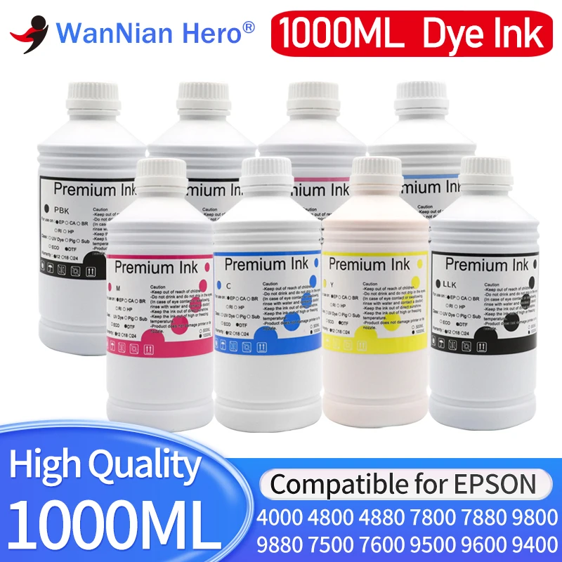 

7880 1000ml Dye ink For Epson Stylus Pro 4000 4800 4880 7800 7880 9800 9880 7500 7600 9500 9600 9400 9450 9400 4450 4400 printer