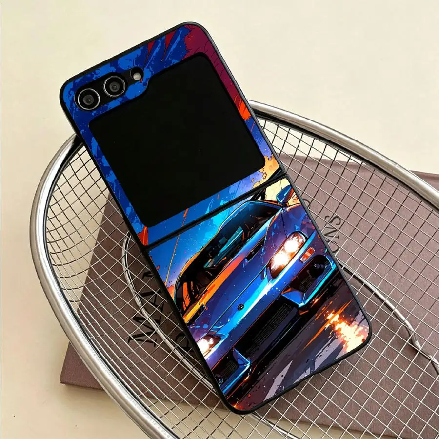 Racing Sports Car Case for Samsung Galaxy Flip4 Flip7 FE Flip6 Flip5 Flip3 Z Flip 7 6 5 4 3 Back Phone Cover Funda view 4