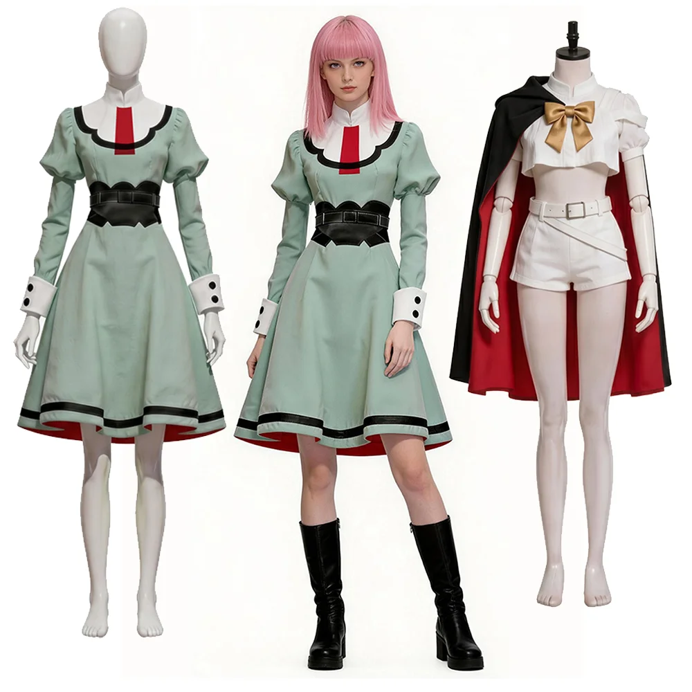 

Princess Knight Cosplay Sapphire Costume Women Lining Cape Outfit Puff Sleeve Dress Uniform Halloween Carnival Outfit Disguise