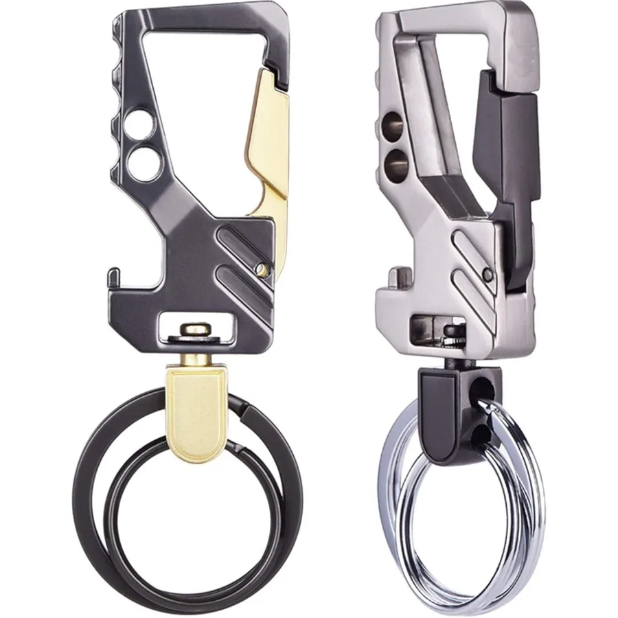 

2 Pack Car Key Chain Bottle Opener Keychain for Men and Women Multicolor